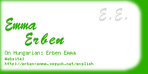 emma erben business card